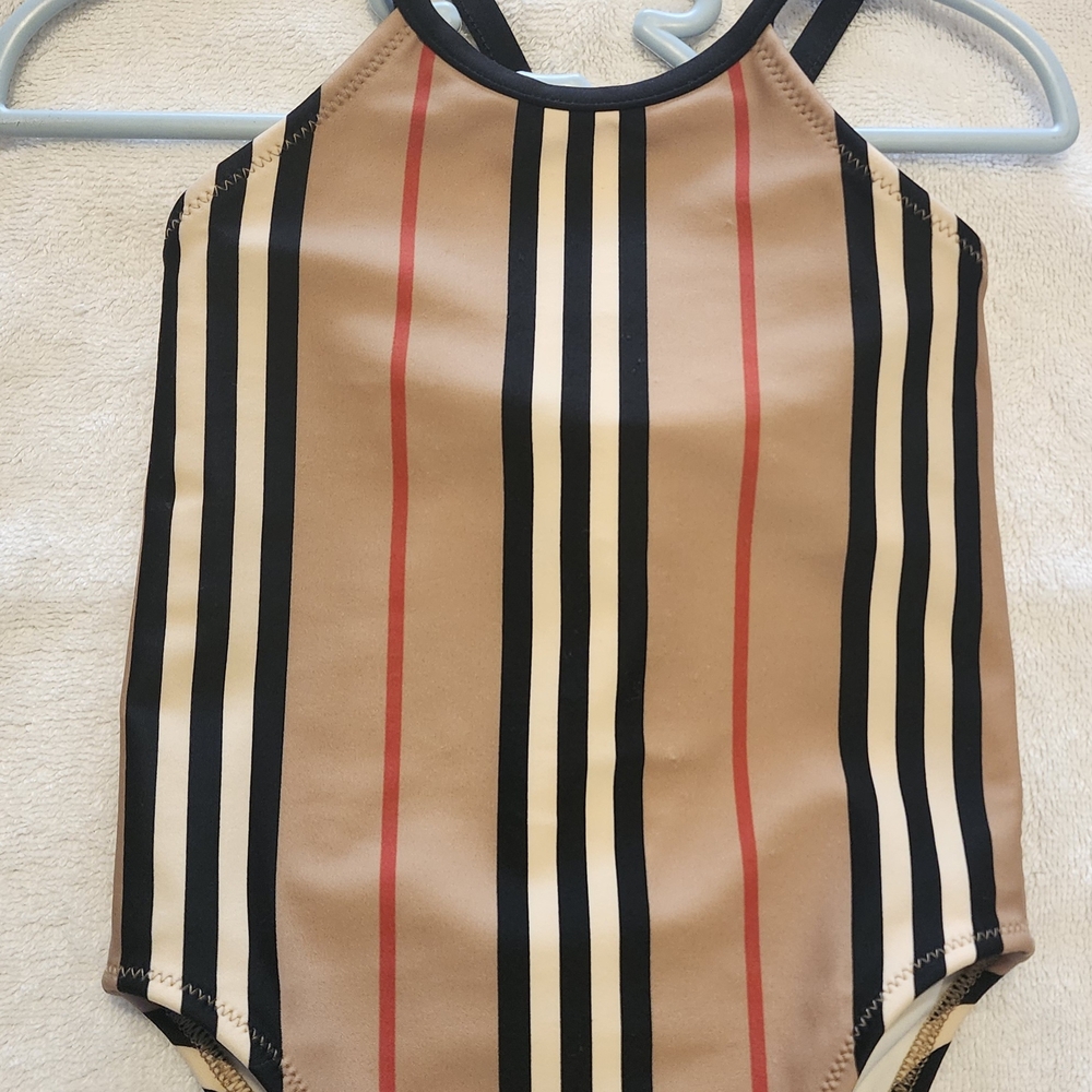 Striped One-Piece Swimsuit